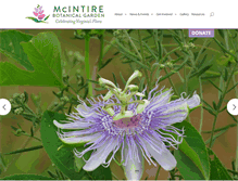 Tablet Screenshot of mcintirebotanicalgarden.org